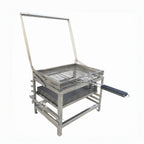 Adjustable Charcoal Rotating Grill, Rotary Outdoor BBQ Charcoal Grill for Backyard, Camping & Patio Barbecues