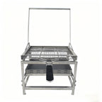 Adjustable Charcoal Rotating Grill, Rotary Outdoor BBQ Charcoal Grill for Backyard, Camping & Patio Barbecues