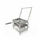 Adjustable Charcoal Rotating Grill, Rotary Outdoor BBQ Charcoal Grill for Backyard, Camping & Patio Barbecues