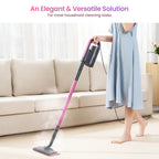 18‑in‑1 Detachable Handheld Steam Mop | Eliminate Grease & Sticky Messes on Floors, Tiles & Walls