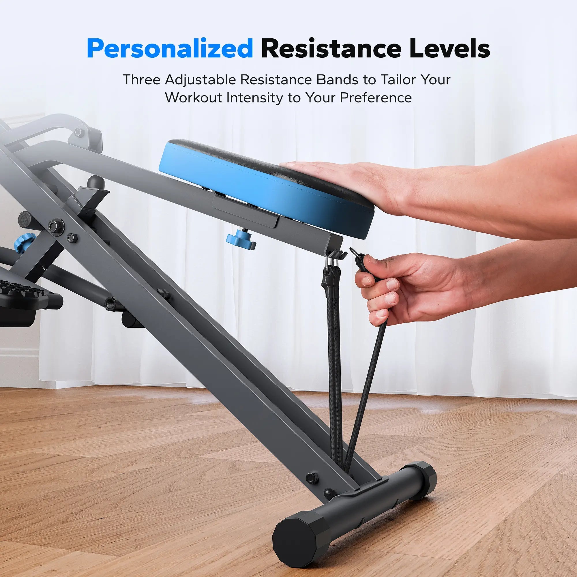 2-in-1 Squat & Rowing Machine with Adjustable Resistance – 350lbs Capa
