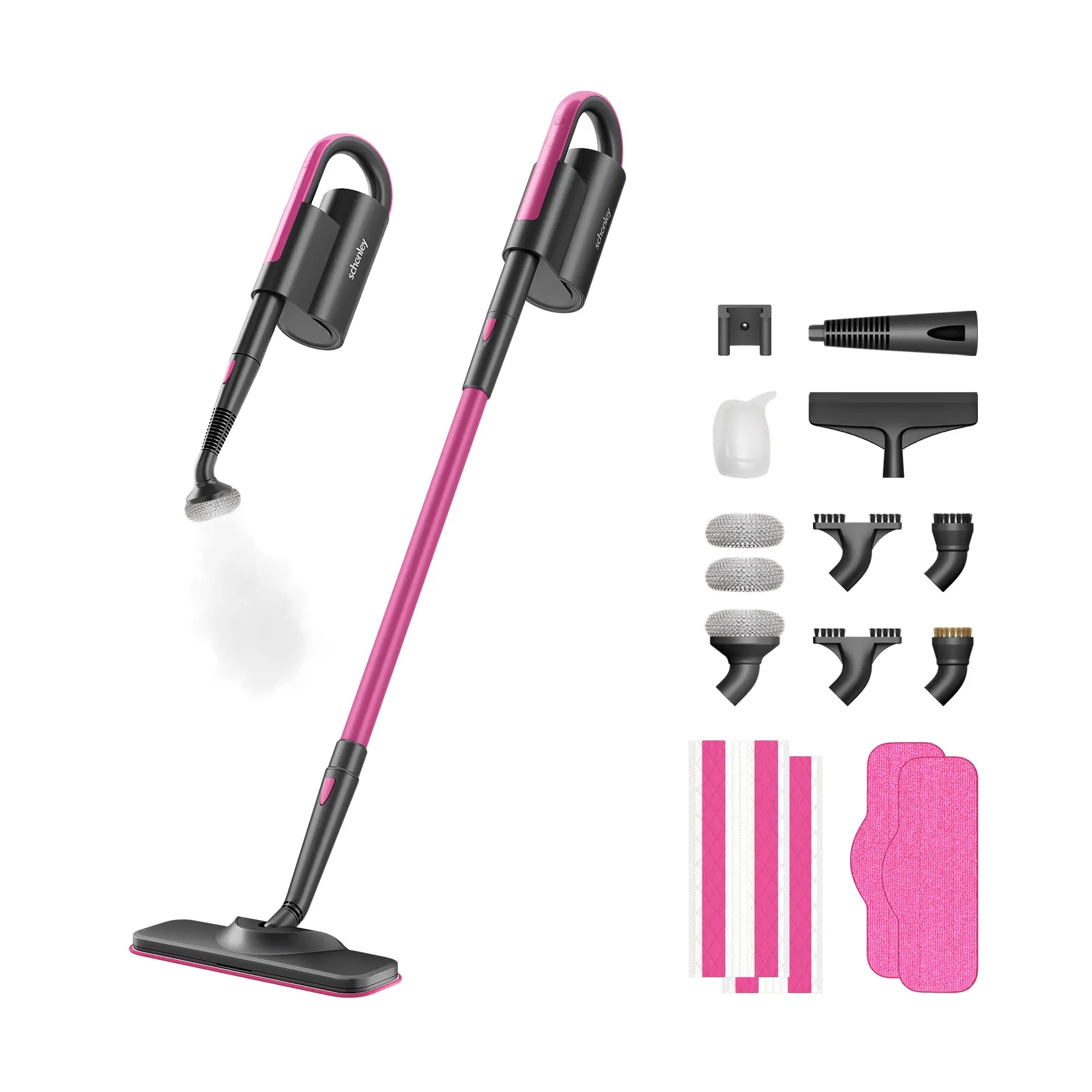 18‑in‑1 Detachable Handheld Steam Mop | Eliminate Grease & Sticky Messes on Floors, Tiles & Walls