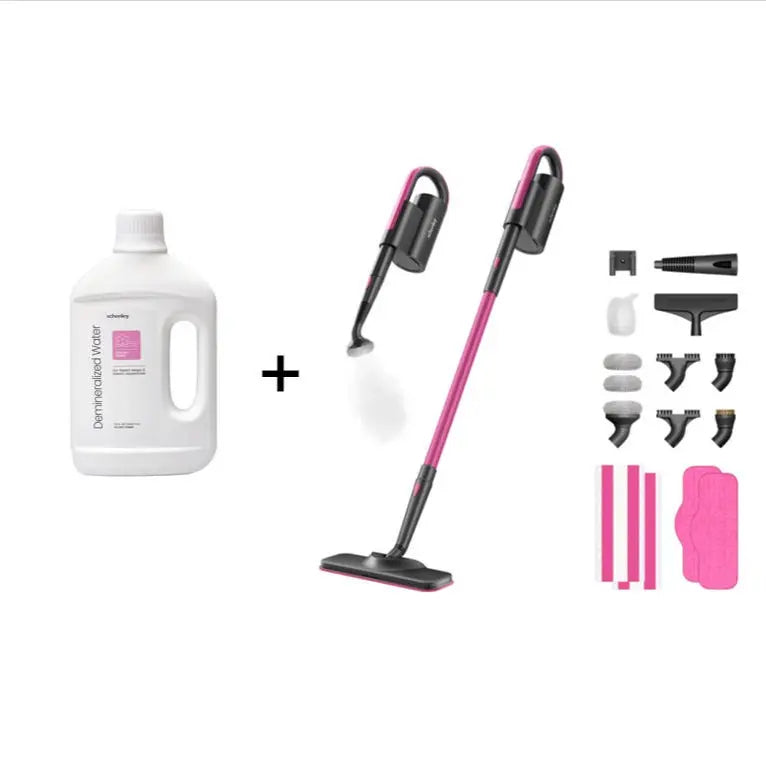 18‑in‑1 Detachable Handheld Steam Mop | Eliminate Grease & Sticky Messes on Floors, Tiles & Walls