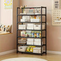 Sturdy Multi-Tier Metal Organizer Shelf, Practical Storage Furniture for Indoor Kitchen Garage Use