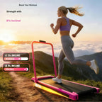 Foldable Adjustable Incline Treadmill | Silent Walking Pad for Home Workouts