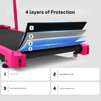 Foldable Adjustable Incline Treadmill | Silent Walking Pad for Home Workouts
