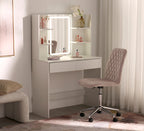 Glow Up White Makeup Table