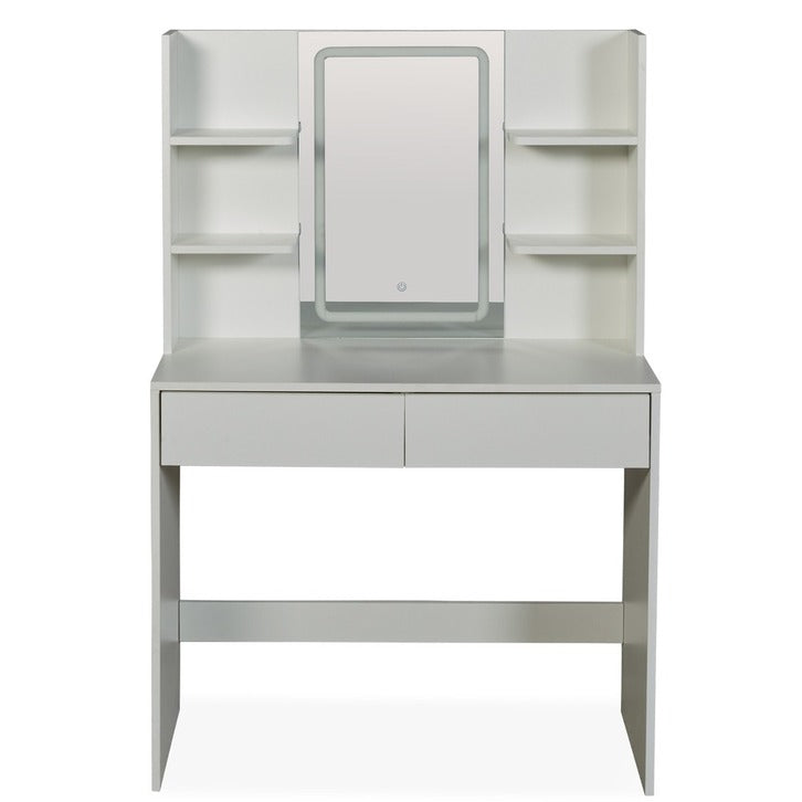 Glow Up White Makeup Table