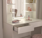 Glow Up White Makeup Table