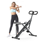 2-in-1 Squat & Rowing Machine with Adjustable Resistance – 350lbs Capa