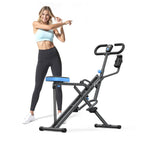 2-in-1 Squat & Rowing Machine with Adjustable Resistance – 350lbs Capa