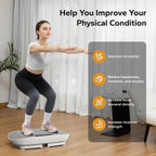 Summervibes Lymphatic Drainage Vibration Plate | 400LBS Home Gym Fitness Machine