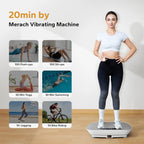 Summervibes Lymphatic Drainage Vibration Plate | 400LBS Home Gym Fitness Machine