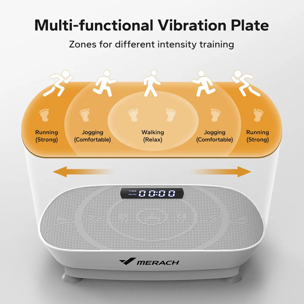 Summervibes Lymphatic Drainage Vibration Plate | 400LBS Home Gym Fitness Machine