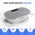 Summervibes Lymphatic Drainage Vibration Plate | 400LBS Home Gym Fitness Machine